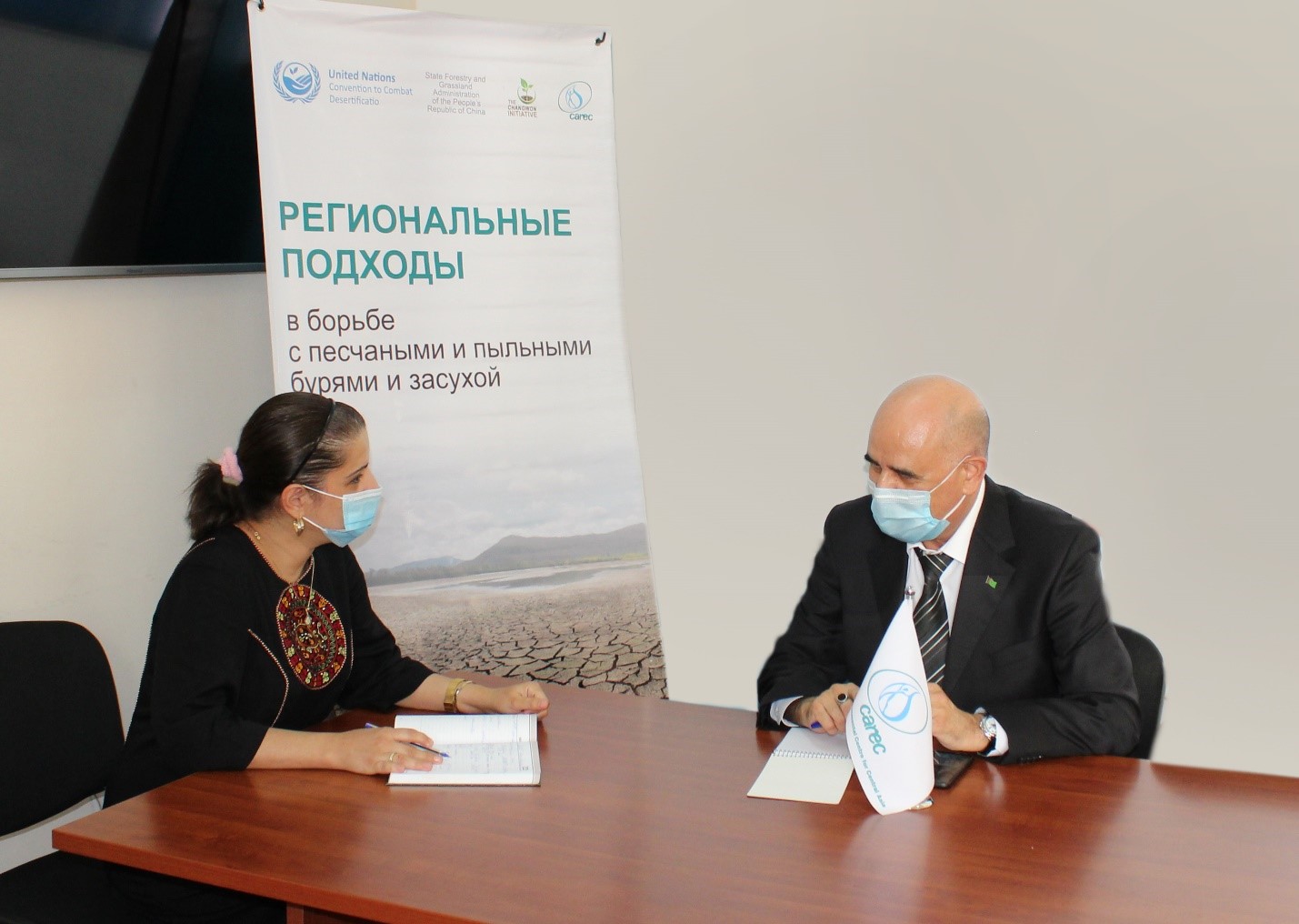 Состоялась координационная встреча в рамках реализации проекта «Региональные подходы в борьбе с песчаными и пыльными бурями и засухой» в Туркменистане