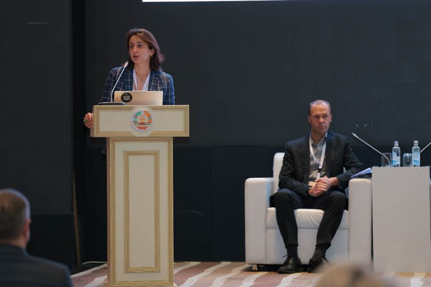 A person standing at a podium with a microphone AI-generated content may be incorrect.